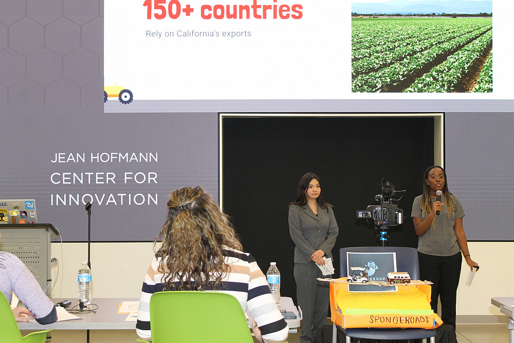 Students pitch their product and business plan to a panel of judges, who have relevant profession...