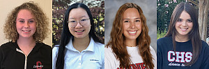 Grace Baer, Elizabeth Chung, Brooke Kocher, and Lily Madrigal were named Commended Students in Fall 2020.