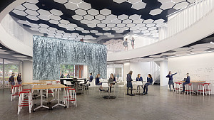 Architect rendering of the Jean Hofmann Center for Innovation
