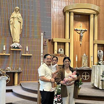 Nicollette Guillen Mitra '08 and Family