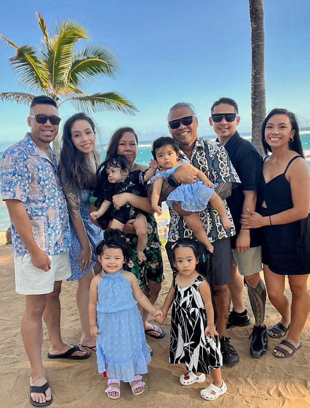 Nicollette Guillen Mitra '08 and Family