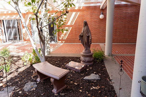 The Gratitude Garden provides a tranquil environment that facilitates relaxation and reflection
