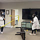 Students look for clues during this collaborative, hands-on forensic science lab.