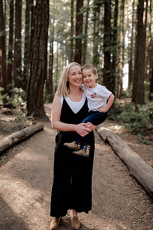 Amanda Paustian '02 & son